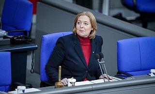 «Ich möchte, dass dieses Parlament die Parität erreicht, also 50:50»: Bundestagspräsidentin Bärbel Bas. - Kay Nietfeld/dpa
