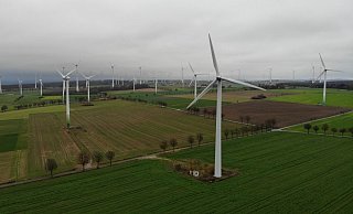 Diese Windkraftanlagen stehen nordöstlich des Paderborner Stadtteils Dahl. Hier sorgt der Wind offensichtlich für gute Erträge. - Jens Reddeker