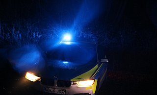 Nach dem lauten Knall rückte auch die Polizei nach Holzhausen aus. - MT-Archivfoto