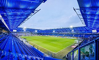 Der SC Paderborn kann sich gegen Leverkusen auf eine ausverkaufte Home-Deluxe-Arena freuen. - Besim Mazhiqi