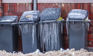 Die Müllabfuhr hat schwer zu kämpfen. Restmülltonnen konnten in dieser Woche nicht abgeholt werden. - Sarah Jonek Fotografie