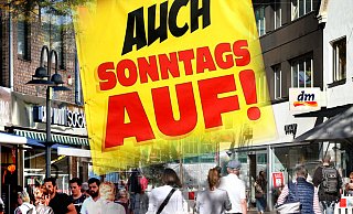 Die Gewerkschaft war erneut erfolgreich: An den geplanten verkaufsoffenen Sonntagen müssen die Geschäfte in Gütersloh zu bleiben. - Andreas Frücht