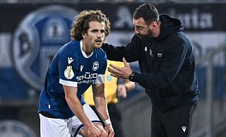 Spieler und Trainer der Saison: Mael Corboz und Mitch Kniat gehen bei Arminia Bielefeld voran. - Teresa Kröger