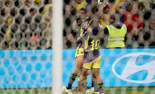 Die Kolumbianerinnen haben sich für das WM-Viertelfinale qualifiziert. - Hamish Blair/AP/dpa