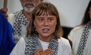Greta Thunberg keilt gegen US-Präsident Trump. (Archivbild) - Petros Giannakouris/AP/dpa