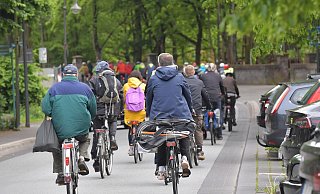 Die Critical-Mass-Gruppe will sich den Organisatoren anschließen. - Jens Dünhölter