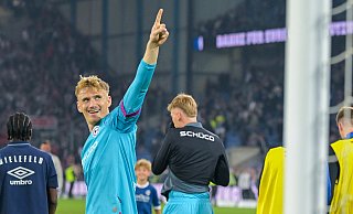 Gewinner: Arminia-Torwart Jonas Kersken legt beim Marktwert zu. - Teresa Kröger