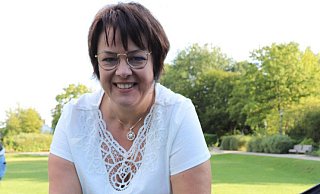 Sonja von Zons tritt in Rheda-Wiedenbrück für die Grünen als Bürgermeisterkandidatin an. - Marion Pokorra-Brockschmidt