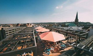 Der Ausblick vom The Bernstein ist einmalig in Bielefeld. - Markt 8 GmbH