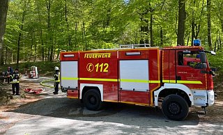 Waldbrand beim Tierpark Olderdissen. - Christian Mathiesen