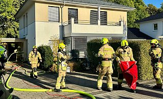 Die Paderborner Feuerwehr hat das Feuer schnell gelöscht. - Ralph Meyer