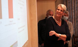 Schon früh am Wahlabend zeichnete sich nach den ersten Auszählungen ab, dass Susanne Rutenkröger gute Chancen haben würde. - Björn Kenter
