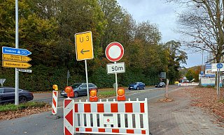 Die Bünder Straße ist derzeit gesperrt. - Björn Kenter