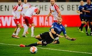 Bei Felix Platte lief es bisher top – nun fällt er bis auf unbestimmte Zeit beim SC Paderborn aus. - Besim Mazhiqi