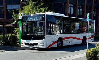 Die Busse des NPH fahren vor allem in den neun Kreiskommunen außerhalb Paderborns. Sie bringen viele Menschen ins Oberzentrum. - Nph