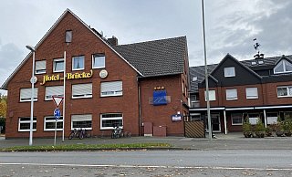 Der Betrieb des „Hotels zur Brücke" endet am Wochenende. Die Werkvertragsarbeiter bleiben allerdings dort wohnen. - Gabriele Grund