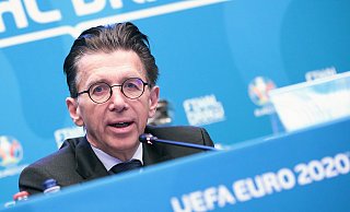 Lobt die deutsche Infrastruktur: UEFA-Wettbewerbsdirektor Martin Kallen. - Christian Charisius/dpa