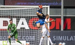 Paderborns Kai Pröger jubelt nach seinem Tor zum 2:1. - picture alliance/dpa