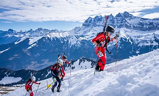 Skibergsteigen wird 2026 olympisch - das soll der Sportart einen großen Schwung bringen. - Maxime Schmid/KEYSTONE/dpa