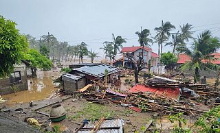 Der Supertaifun «Fung-Wong» hat die Philippinen erreicht. - ---/Catanduanes LGU/XinHua/dpa