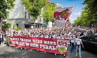 Der VfB Stuttgart will sich mit dem Pokalsieg einen Traum erfüllen. - Christoph Soeder/dpa