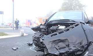 Der Mercedes wurde bei dem Aufprall einmal um 180 Grad herum geschleudert. - Burkhard Battran