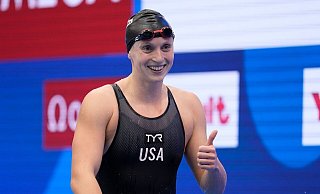 Katie Ledecky unterbot ihre fast neun Jahre alte Bestmarke. (Archivbild) - Eugene Hoshiko/AP/dpa