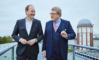 Markus Miele (l.) und Reinhard Zinkann leiten das Gütersloher Unternehmen Miele. - Miele