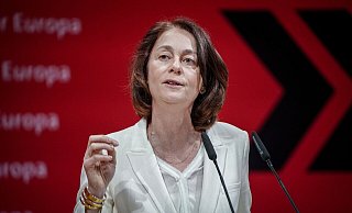 Katarina Barley führt die SPD als Spitzenkandidatin in die Europawahl am 9. Juni. - Kay Nietfeld/dpa