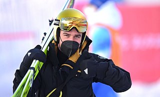 Der nordische Kombinierer Johannes Rydzek während des Trainings. - Hendrik Schmidt/dpa
