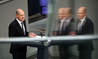 «Die richtigen Worte aus der Rede von Scholz wurden nicht in ein politisches Programm umgesetzt», sagt CDU-Außenexperte Roderich Kiesewetter ein Jahr nach der «Zeitenwende»-Rede von Bundeskanzler Olaf Scholz im Bundestag. - Wolfgang Kumm/dpa