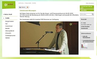 Als die Sitzung des Haupt- und Finanzausschusses Anfang Mai übertragen wurden, loggten sich rund 600 Zuschauer ein. - Christina Römer