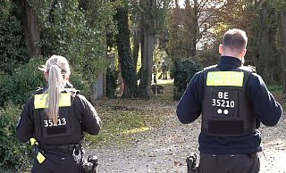 Die Berliner Polizei sucht in Brandenburg nach Tatspuren und Beweismitteln im Fall Rebecca. - Ivo Böhme/dpa