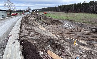 Die Erschließeung des Gewerbegebietes Kiefernweg soll im April beendet sein. - Robert Becker