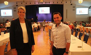 Susanne Rutenkröger und Martin Schuster treten noch einmal bei der Stichwahl gegeneinander an. - Björn Kenter