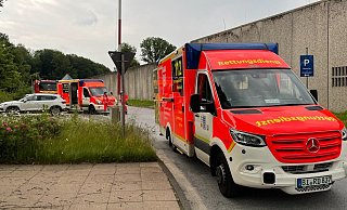 Feuerwehreinsatz in der JVA Brackwede. - Charlotte Mahncke