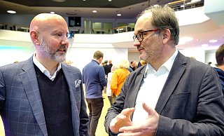 Henning Matthes (l., CDU) und Matthias Trepper (SPD) treten Anfang Dezember in einer Stichwahl gegeneinander an. - Andreas Frücht