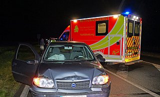 Bei einem Auffahrunfall auf der Paderborner Straße in Salzkotten wurde am Montagabend die Fahrerin dieses Fiat Punto verletzt. - Ralph Meyer