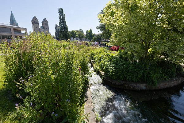 Im Fokus der Bewerbung für das Kulturerbe-Siegel steht die enge Verknüpfung von Fluss und Stadt in Paderborn. - © Niklas Tüns