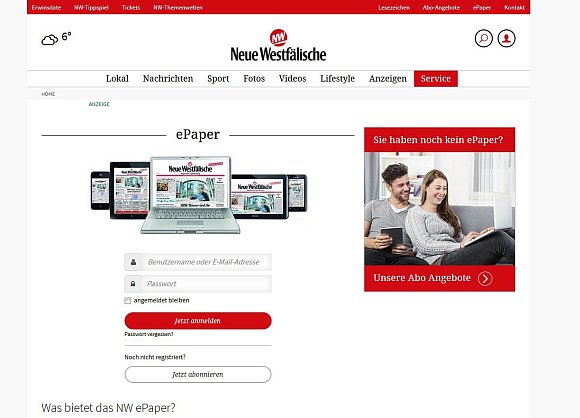 Dann Benutzernamen und Kennwort eintragen und schon geht es los! - © Screenshot