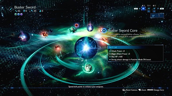 Unsere Waffen können wir in diesem Menü immer neue Fähigkeiten verleihen - und diese auch verbessern. - © Square Enix