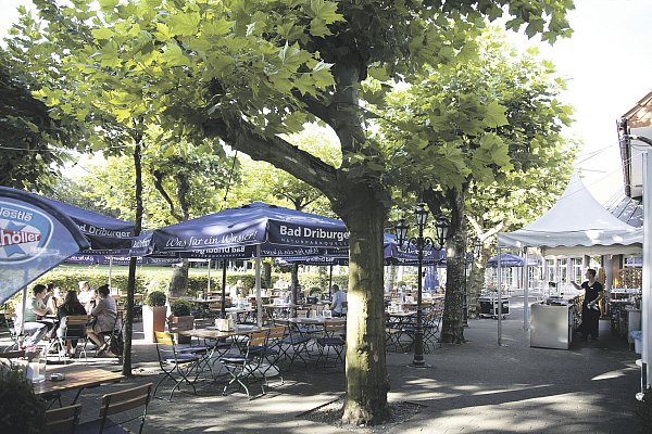 Der Biergarten Schützenhof gehört zu den beliebten Biergärten in Paderborn. - © Harald Morsch