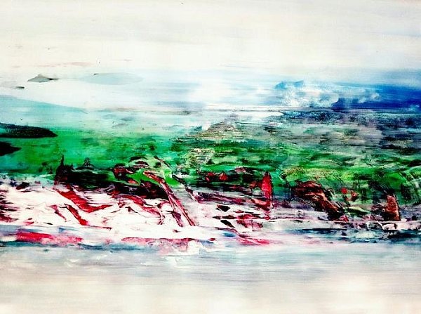 Ein Werk des Farb-Künstlers Christian von Grumbkow. - © Quelle: Kunstverein