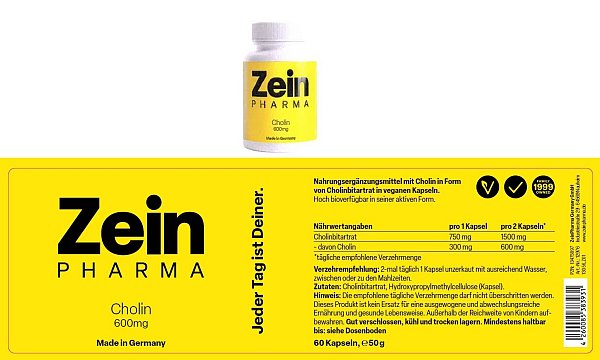 Zein Pharma ruft Cholin-Kapseln zurück. - © Zein Pharma