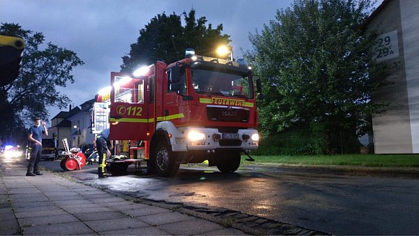 Feuerwehreinsatz in Bielefeld. - © Felix Boche