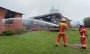Feuerwehr im Großeinsatz: Tischlerei in Hille steht seit der Nacht in Flammen