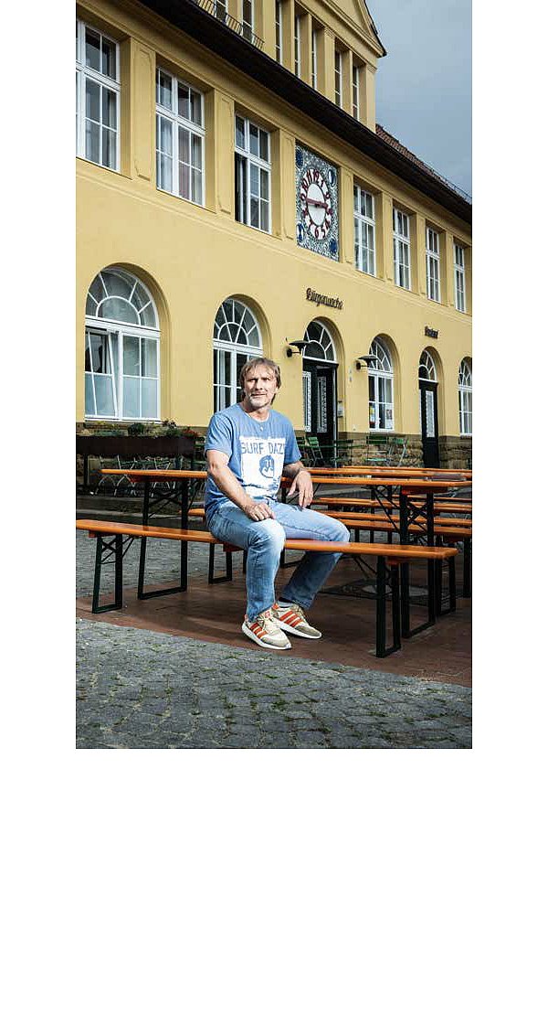 Unser Ansgar (Brinkmann) auf seinem Siggi. - © My Bielefeld
