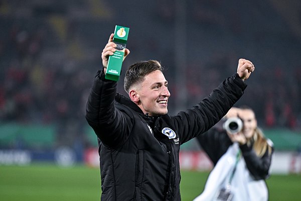 Insbesondere im Pokal läuft Arminia-Profi Marius Wörl zur Höchstform auf. Gegen Union Berlin wird er zum "Man of the match" gekürt. - © Teresa Kroeger