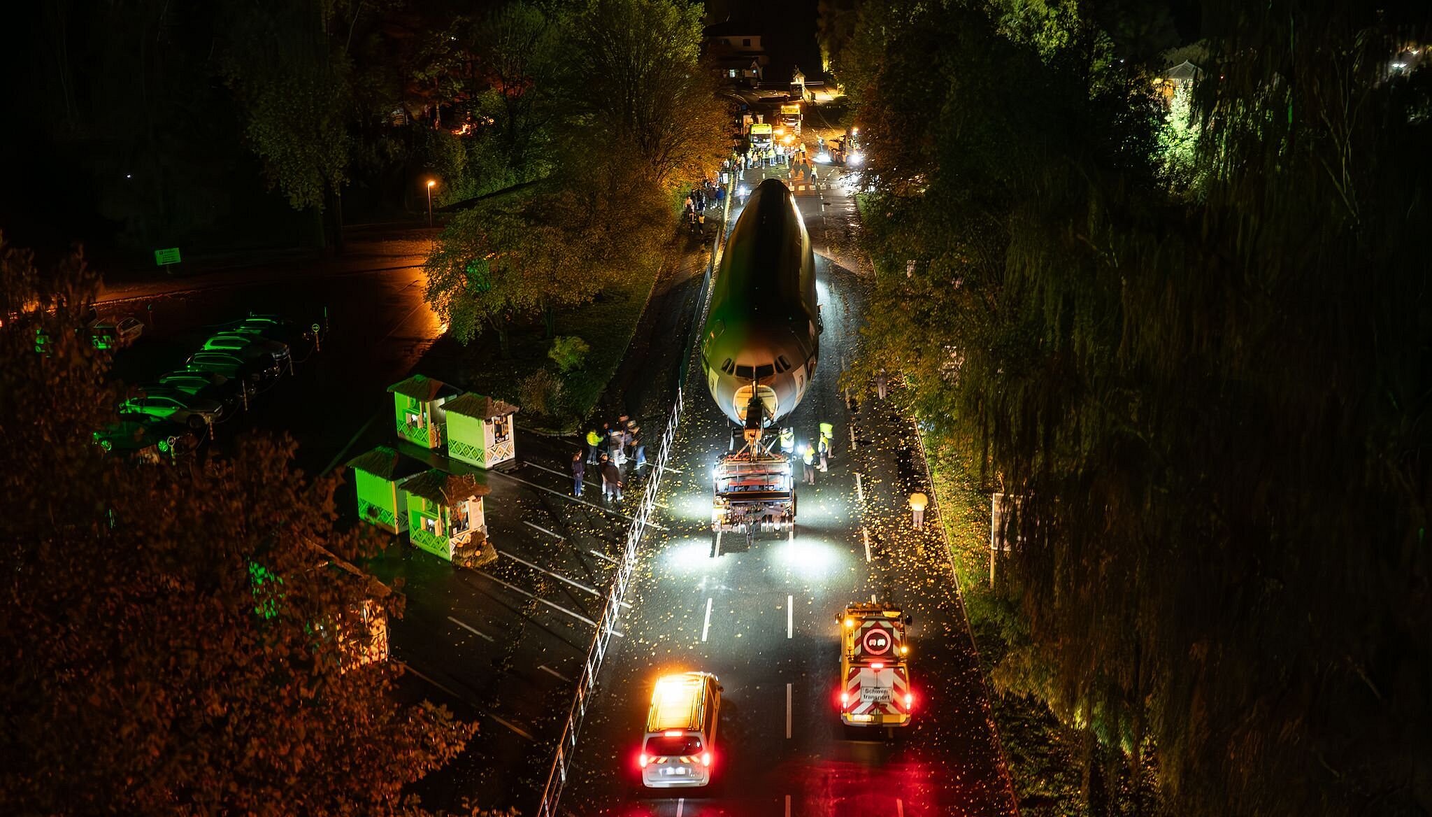Bundeswehr-Airbus im Serengeti-Park angekommen