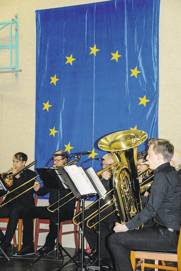 Unterhielt: Das Blechbläserensemble aus Stockhausen. - © Kirsten Tirre